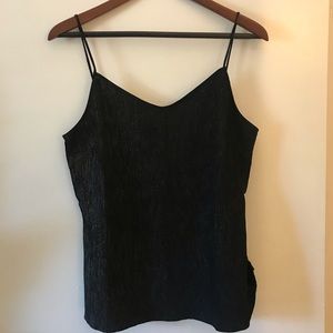 Rosie HW x PAIGE Cicely Cami Black Metallic